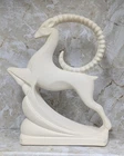 Royal Haeger Pottery Leaping Gazelle Ibex Antelope Art Deco Statue Sculpture 19"
