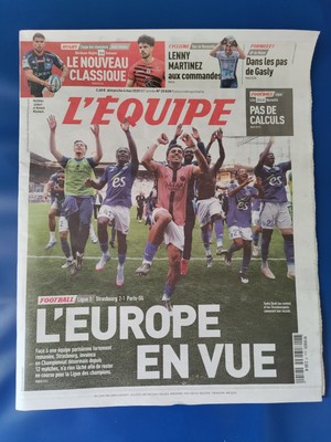 RACING STRASBOURG Zeitung Das Team 4.5.2025 ''EUROPA IN SICHT''