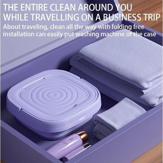 11L Mini Washing Machine Foldable Washing Machine Folding - Image 3 of 4