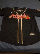 Used Freddie Freeman Nike 2021 World Series Patch Jersey