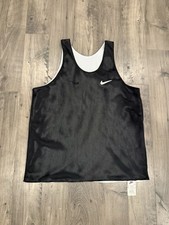 Vintage Nike Jersey Reversible Black And White Mesh Tank Top 90s Men  s Large
