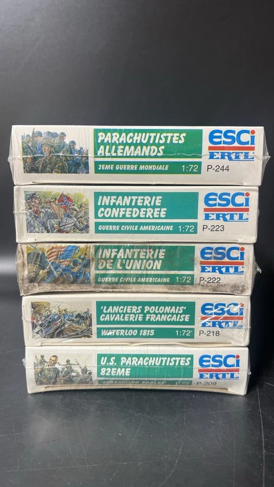 Lot of 5 ESCI 1:72 Kits – P209, P218, P222, P223, P244 – Sealed WWII/Civil War - Image 3 of 4
