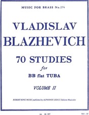 70 Studies for Bb Tuba - Volume II