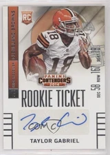 2014 Panini Contenders Taylor Gabriel (Sec Row Seat) #197 Rookie Auto RC