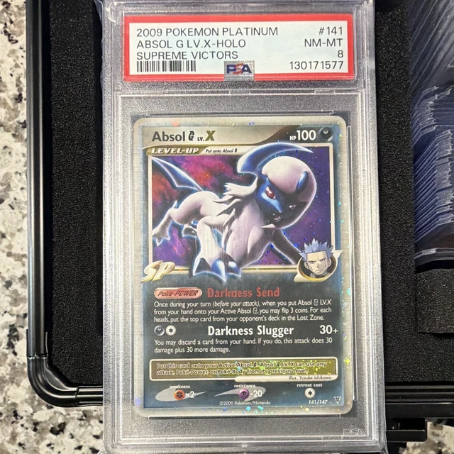 Pokemon Supreme Victors 2009 Absol G LV.X Holo 141/147 PSA 8