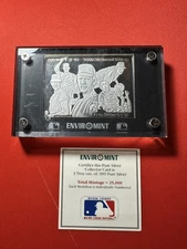 1992 Enviromint Nolan Ryan 3 Troy oz Silver Bar .999 pure Ltd Ed w/box and COA