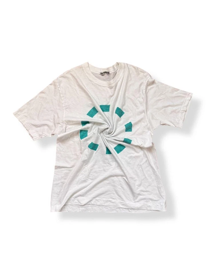 Camiseta masculina gráfica retrátil 2000aw issey miyake azul boa - Imagem 2 de 4