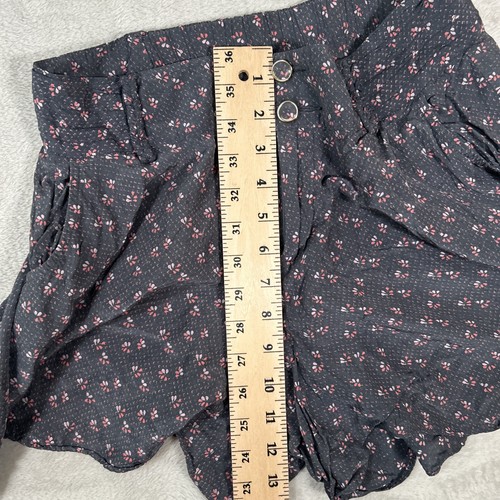 Free People Marissa Mini Shorts Blue with Pink Design Size Small Bohemian - Picture 5 of 10