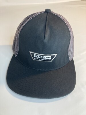 Volcom Stone company black mesh adjustable baseball cap
