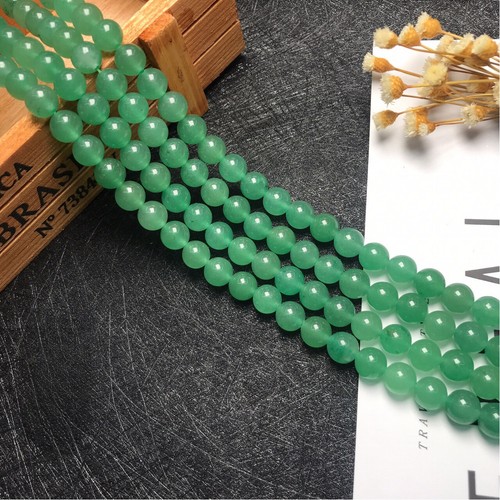 Wholesale 10 Strands 8mm Natural Green Aventurine Stone Round Spacer Loose Beads - Picture 6 of 6