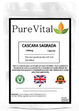 Cascara Sagrada 1000mg Capsules | Digestion & Natural Detoxification | PureVital