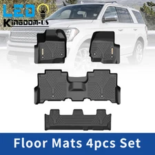 Floor Mats for 2018- 2025 Ford Expedition & Max All Weather 3D TPE Floor Liners