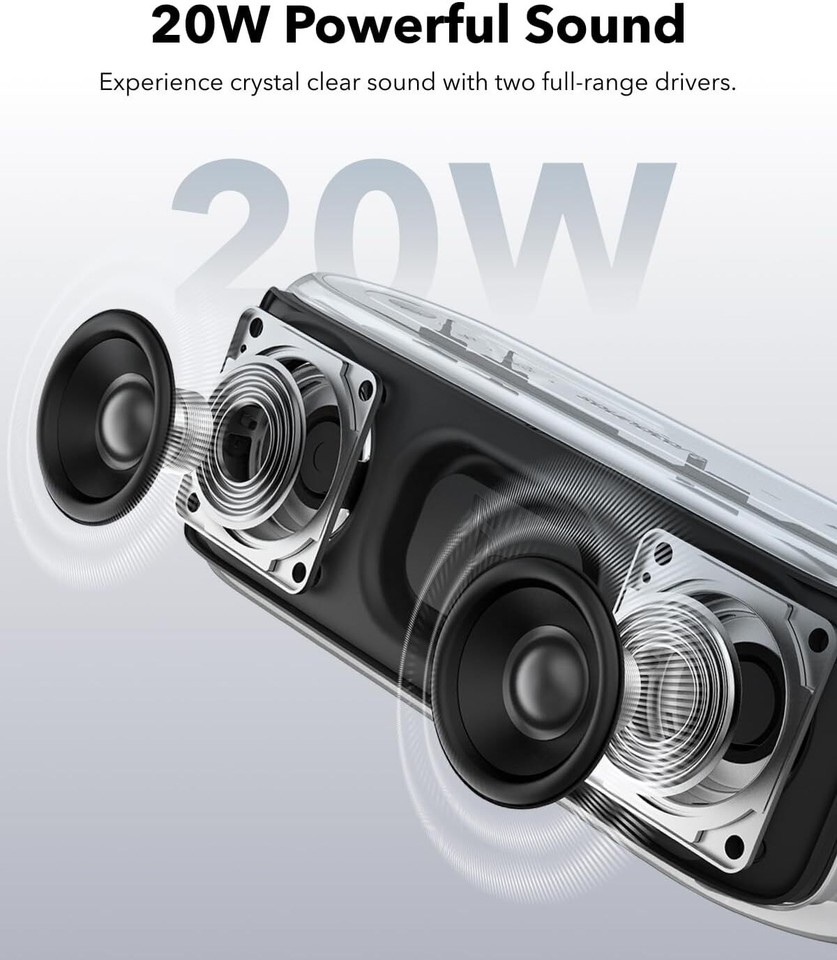Anker Soundcore 2 Portable Bluetooth Speaker with 12W Stereo Sound, BassUp, IPX7 Waterproof, 24-Hour Playtime, Wireless Stereo Pairing, Speaker for Home, Outdoors, Travel Anker Soundcore 2 Portable Bluetooth Speaker with 12W Stereo Sound, BassUp, IPX7 Waterproof, 24-Hour Playtime, Wireless Stereo Pairing, Speaker for Home, Outdoors, Travel