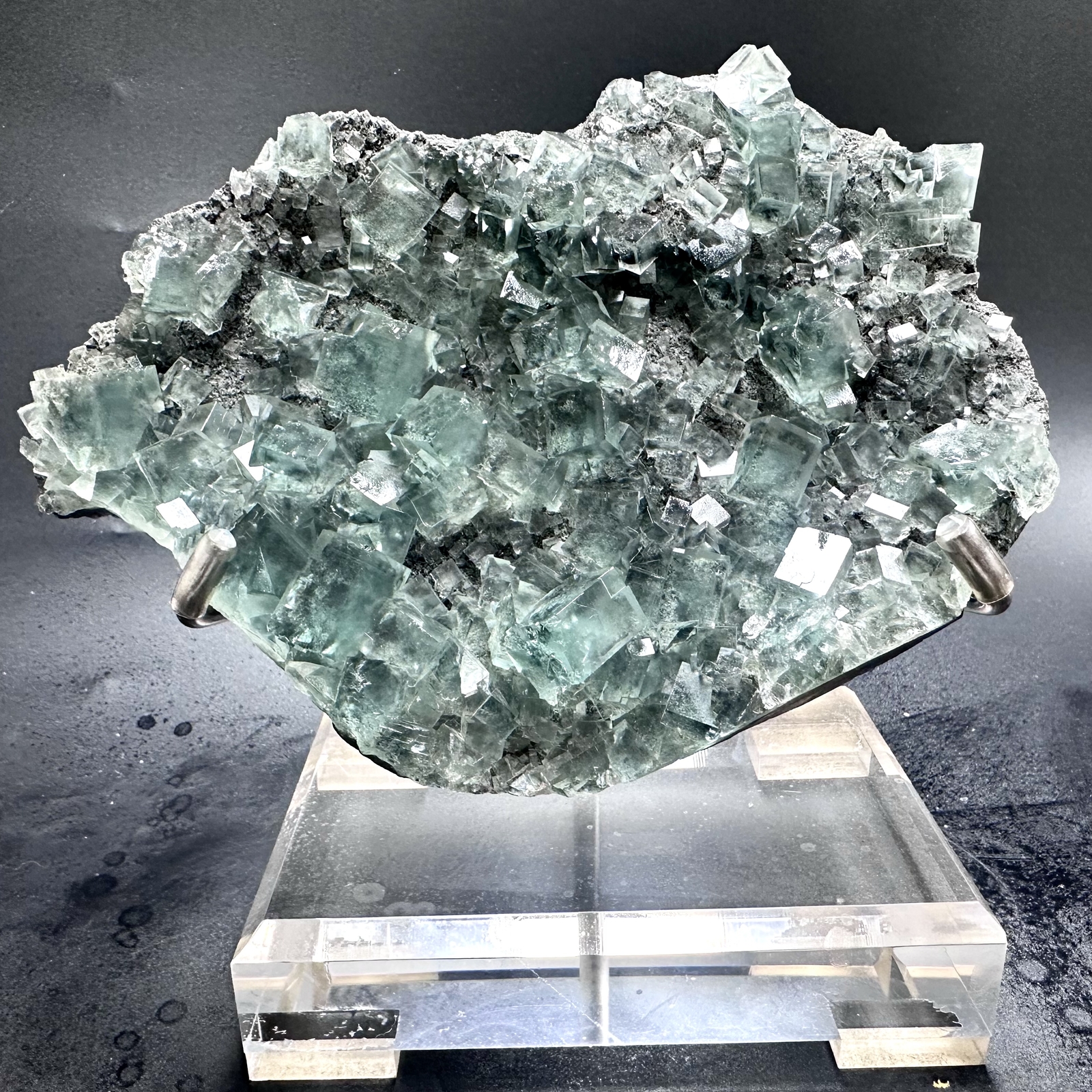 3.2LB Rare Cubic Green Fluorite Mineral Specimen from China Collection