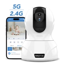 5G 2.5K Security Smart IP Baby Camera Wi-Fi Motion Detection Tracking And Alerts
