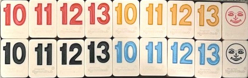 Piezas de juego de repuesto individuales Rummikub edición de número grande prensa - Imagen 2 de 3
