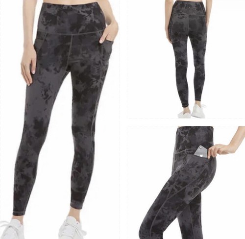 NWT: Danskin Supersoft Tie-Dye Leggings, W/Pockets, Tie-Dye Gray, L (12-14)  43475897706 | eBay