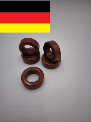 10 x Original Amidon Eisenpulver Ringkern Typ T80-2 rot/Frequenzbereich 1-30 MHz