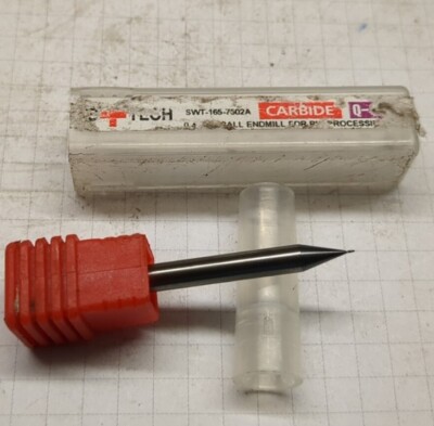 Swiss+Tech 0,40 mm Kugelschaftfräser glatt 2 Fl HARTMETALL Q-COAT SWT-165-7502A