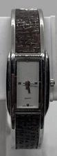 NEW CIT LADIES WATCH Hinged Bangle 7” Wrist Brown Basketweave Design New Battery