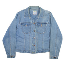St John's Bay Denim Jacket Blue Womens M