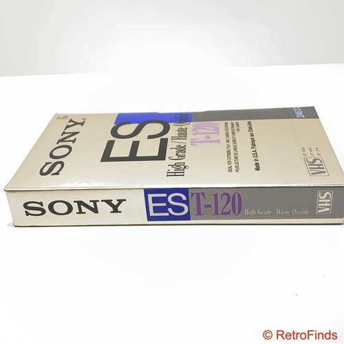 Sony Dynamicron ES-HG T-120 Blank VHS Tape - New/Sealed - Imagen 2 de 5