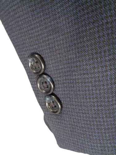 Brooks Brothers Custom USA 2Pc Suit Blue Tiny Pin Check Tweed 44 Extra Long - Picture 10 of 24