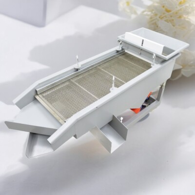 Three-layer Linear Vibrating Screen w/6&4&2mm Mesh Screen 220V Electric Sieve