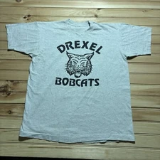 Vintage 90s University of Drexel Bobcats College Single Stitch Shirt Size XL
