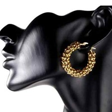 Hoop Earrings, Stainless Steel Ultra Fine Hoops, Oval Huggie Hoop Earrings.