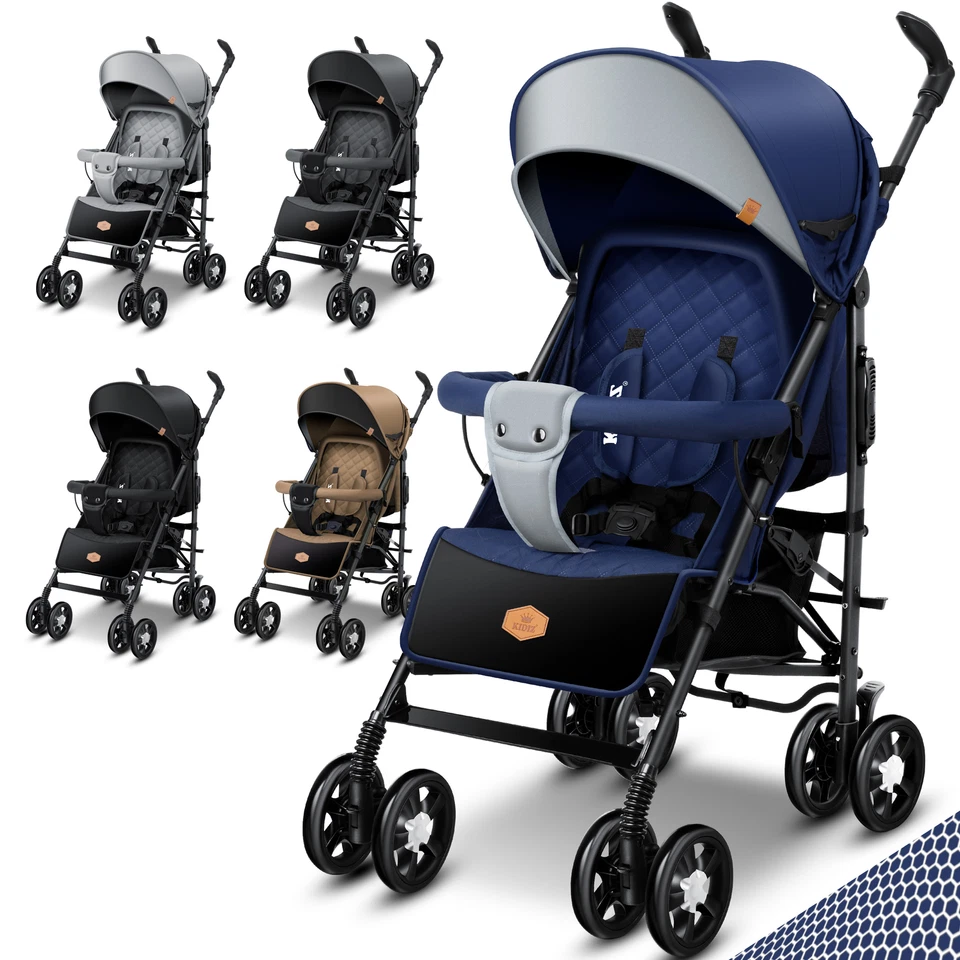 KIDIZ® City-Pro Kinderwagen Kinderbuggy Buggy Reisebuggy klappbar Liegeposition