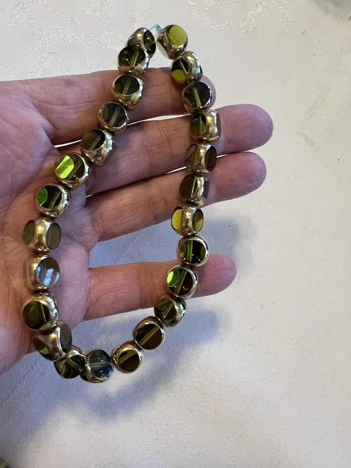 Cristais Swarovski vintage contas CATEDRAL com ouro 22KT 10mm “NOVO” e muito raro - Imagem 3 de 4