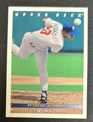 1993 Upper Deck Willie Banks Baseball Card #686 Twins Pitcher Poor