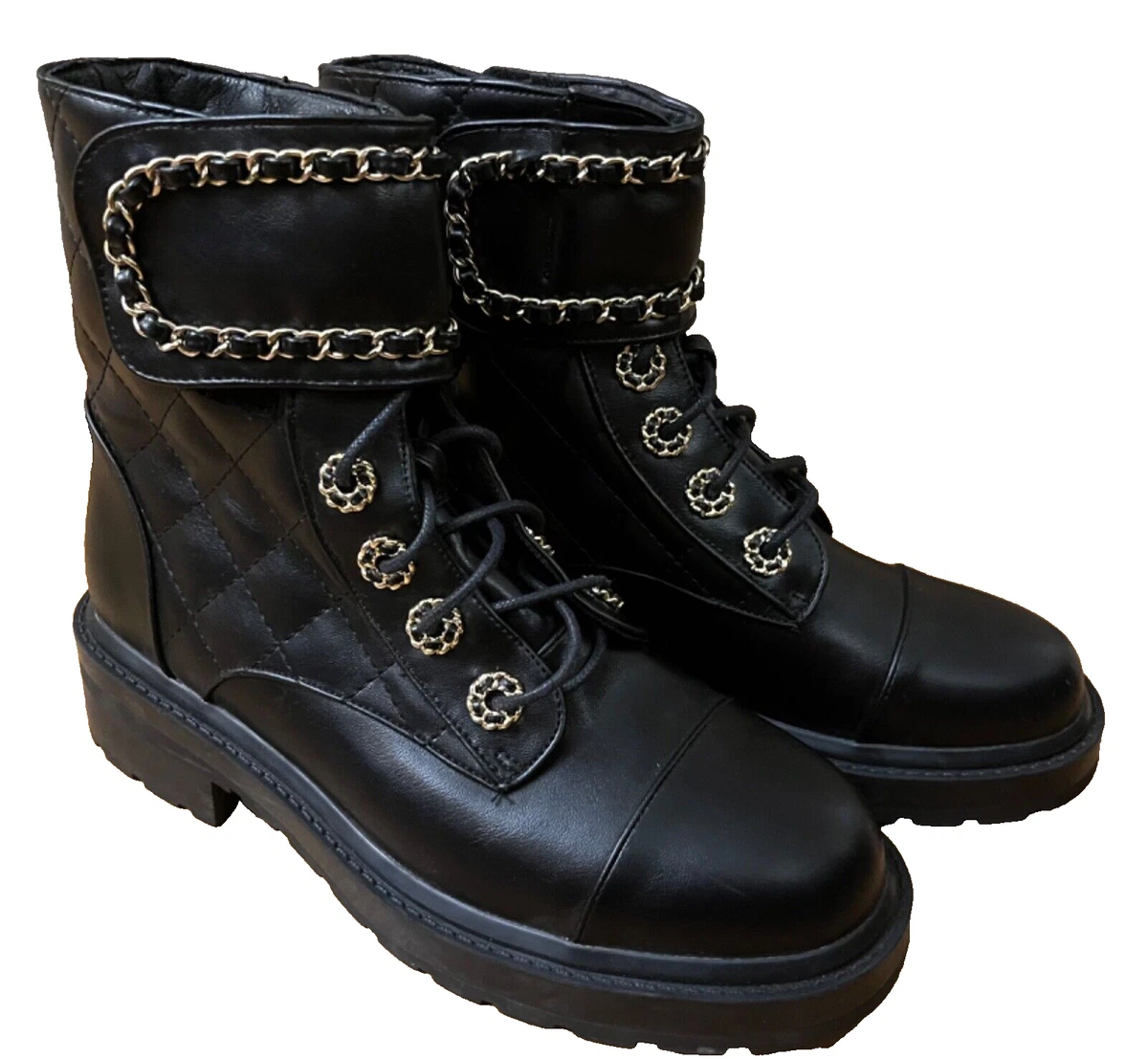 Emo top combat boots