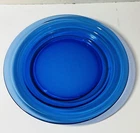 Vintage Cobalt Blue Moderntone Depression Glass 8 7/8" Dinner Plate