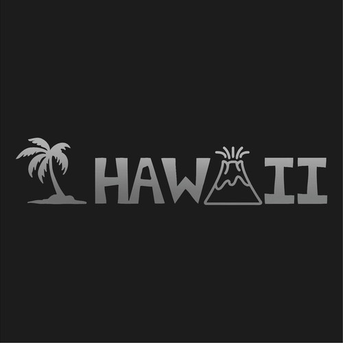 Hawaii volcano Vinyl Decal Car Window HI Laptop Sticker - Picture 5 of 13