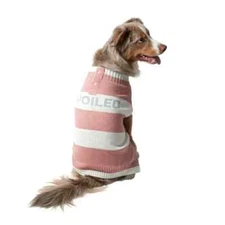 VIBRANT LIFE - SIZE: M - Winter "Spoiled" Pink Dog Puppy Winter Sweater - NEW!