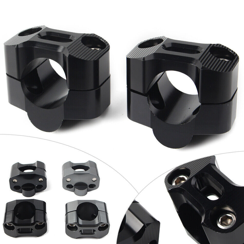 HandleBar Fat Bar Mount Clamps Risers Adaptor 7/8 To 11/8 Dirt - Foto 4