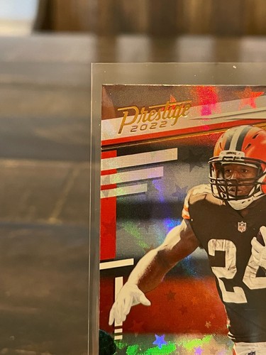 2022 Panini Prestige #68 Nick Chubb Xtra Points Astral - Picture 3 of 6