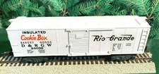 American Flyer 24039 D & RGW "COOKIE BAKERY" BOX CAR "BRITE WHITE" PLASTIC!