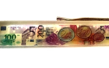 Money Floaty Pen Moving Coins Currency Banking Accountant Banker Vintage