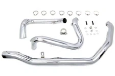 M8 True Dual Header Set Chrome fits Harley Davidson
