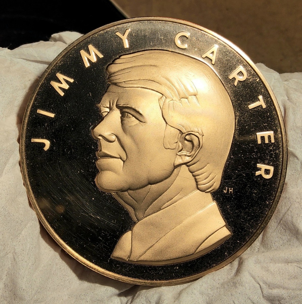 1977 PRESIDENTIAL INAUGURAL MEDAL JIMMY CARTER SOLID BRONZE PROOF