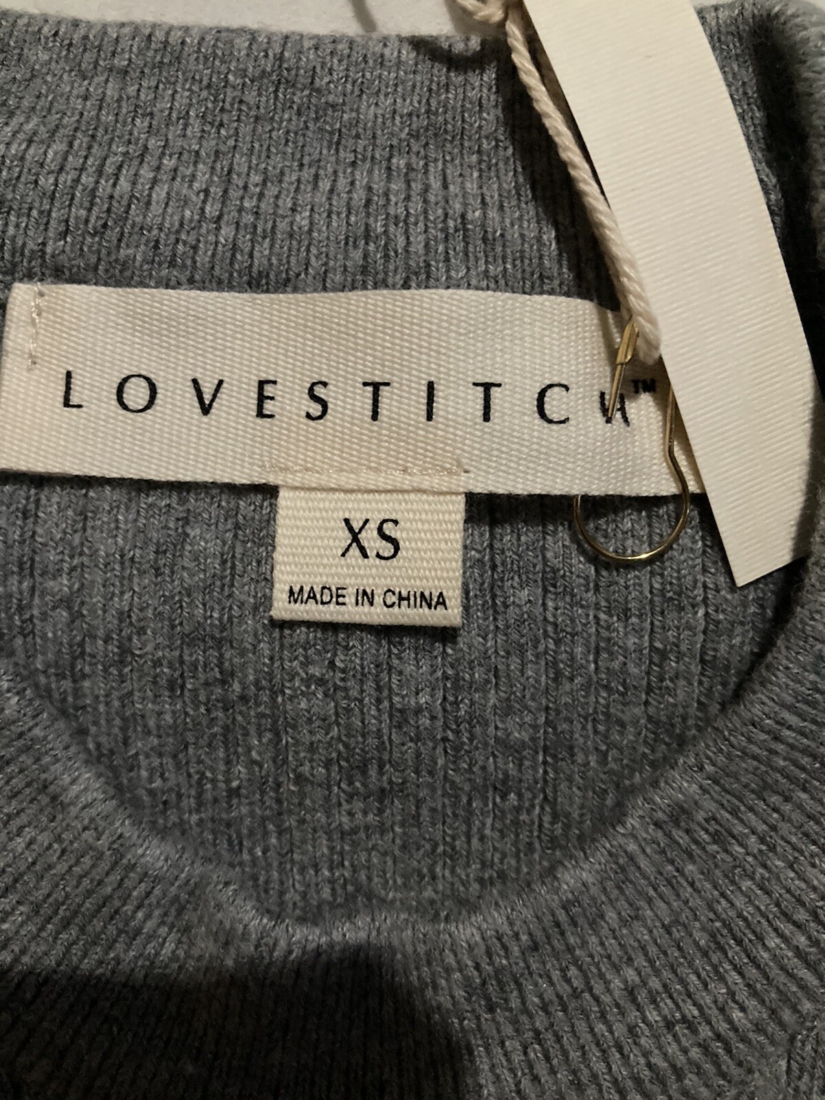 lovestitch xs felicia ribbed midi dress 
