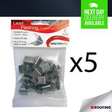 5x EASY-TRIM Hall Clips Lead Flashing Fixing Clips | BAG OF 50