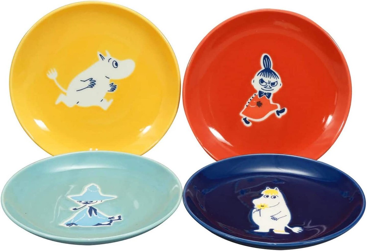 【MOOMIN】プレート2枚セット(YAMAKA/ARABIA) Yamaka Shoten MOOMIN 14cm plate set of 4 MM030-190 Multi color
