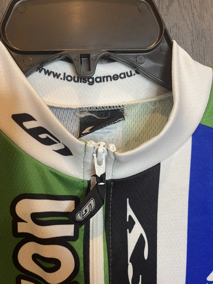 Louis Garneau Wissahickon Cycles Cycling Jersey Adult Medium Green/Blue - Image 4 of 4