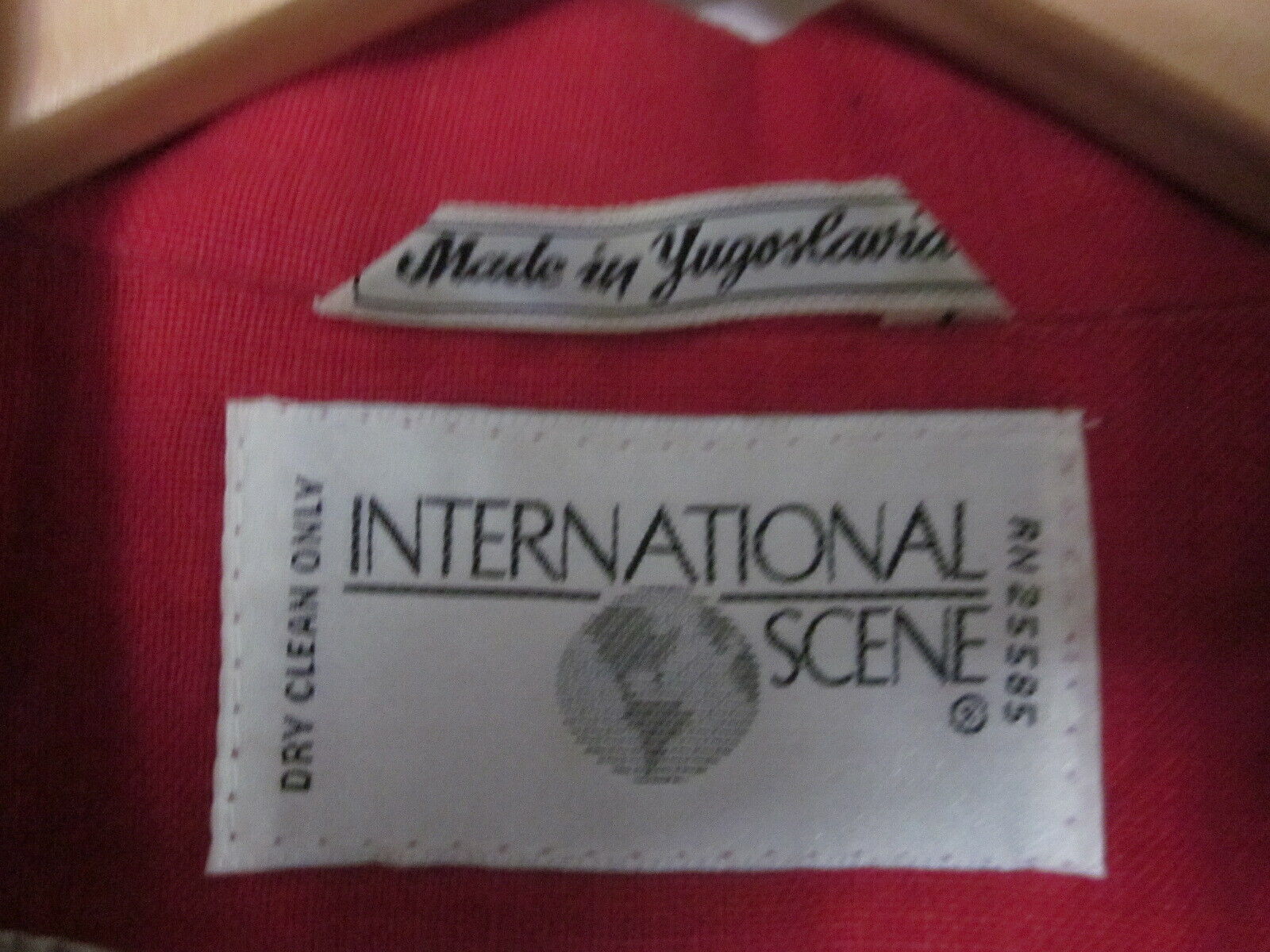 Women's INTERNATIONAL Blazer Red Linen Lined 1 Bu… - image 7