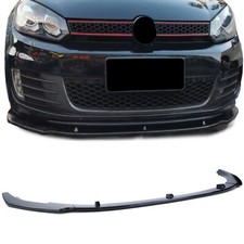 Für VW Golf 6 VI 09-13 mit GTI Stoßstange Frontspoiler Spoiler Schwarz Glanz