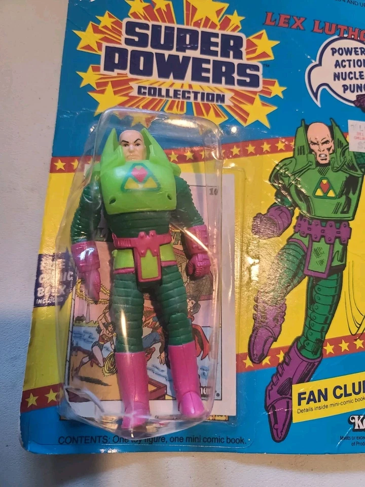 1984 Kenner DC Super Powers Лекс Лютор Экшн-фигурка Новая 99670 MOC (A) Уменьшение - Изображение 3 из 4